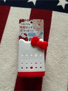 Hello Kitty White and Red Suction Kitchen Pocket